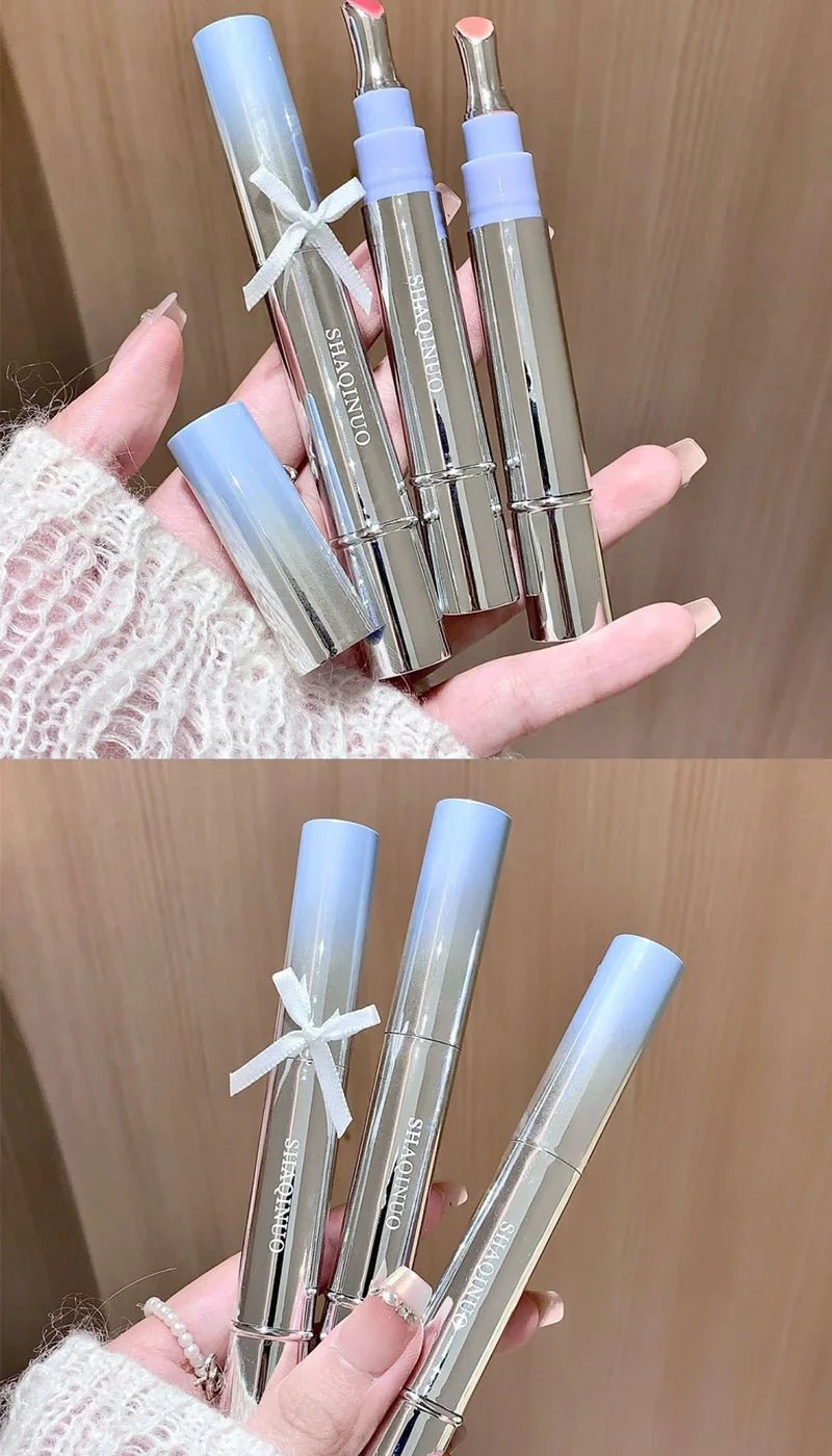 SHAQINUO Icy Glow Lip Gloss - One-Stroke Hydration, Whitening for Olive Skin, Cool Beauty Look, Smooth & Fine Texture