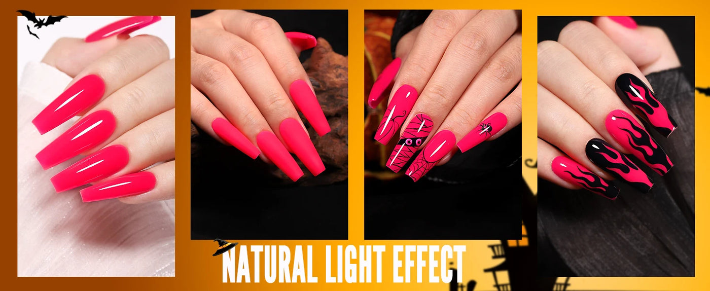 YOKEFELLOW Glow in the Dark Gel Nail Polish 10ML Fluorescent Neon Blue Glow UV Gel Polish Nail Art for Halloween Women Girls