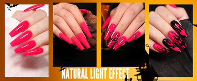YOKEFELLOW Glow in the Dark Gel Nail Polish 10ML Fluorescent Neon Blue Glow UV Gel Polish Nail Art for Halloween Women Girls