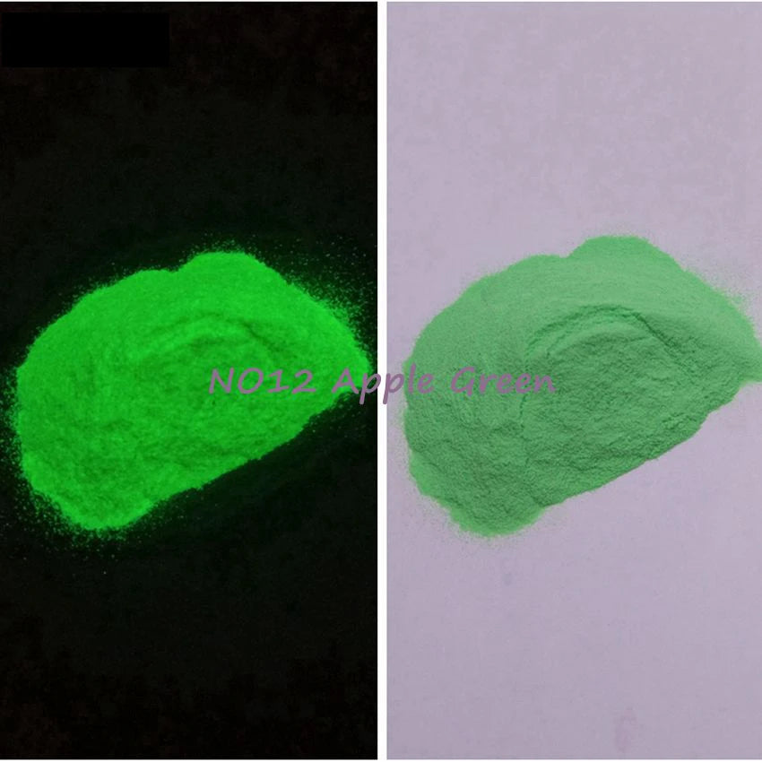 Glow in Dark Pigment Phosphor Nail Glitter Powder Luminous Pigment,Photoluminescent Polish Dye Color:Yellow 1Bag=10grams