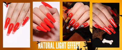 YOKEFELLOW Glow in the Dark Gel Nail Polish 10ML Fluorescent Neon Blue Glow UV Gel Polish Nail Art for Halloween Women Girls