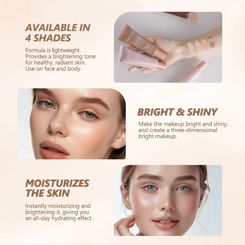 Glow Foundation Illuminator Glotion Natural Glow Enhancer Glowing Moisturizing Lightweight base Multi-purpose Illuminator Highli