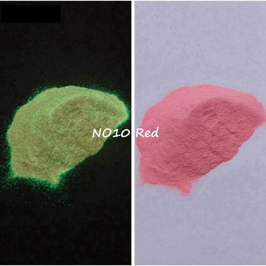 Glow in Dark Pigment Phosphor Nail Glitter Powder Luminous Pigment,Photoluminescent Polish Dye Color:Yellow 1Bag=10grams