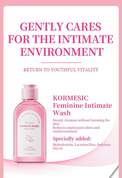 5pcs/set KORMESIC Women's Intimate Care Bundle Daily Skin Routine Set Beautifying Wash Bath Brightening Delicate Smooth Kit