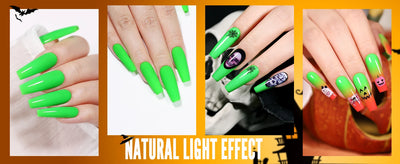 YOKEFELLOW Glow in the Dark Gel Nail Polish 10ML Fluorescent Neon Blue Glow UV Gel Polish Nail Art for Halloween Women Girls